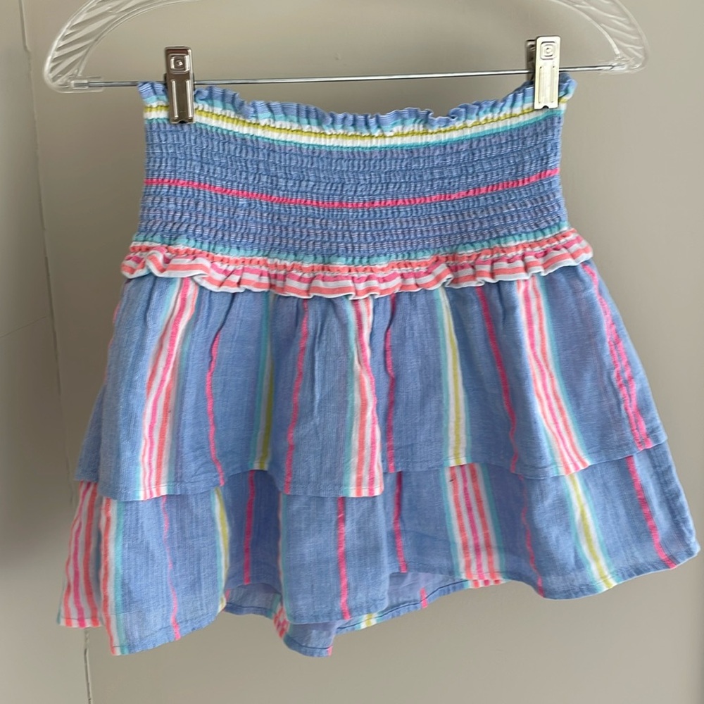 Vineyard Vines Beachy Stripe Smocked Skirt